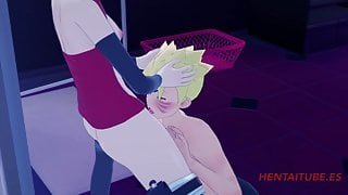 Boruto Hentai – Boruto Fucks and lick Sarada’s Pussy