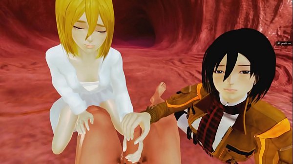 Historia and Mikasa team up for a titan cock (Honey Select : Attack On Titan) / PART 2 HERE : http://whareotiv.com/190k