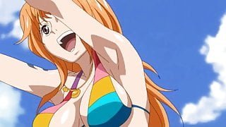 Nami very sexy & bitch in bikini (One Piece)