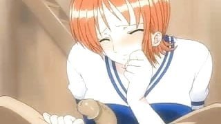 One piece Nami blowjob (english subbed)