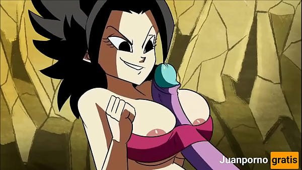 They play with Caulifla’s tits Dragon Ball Super