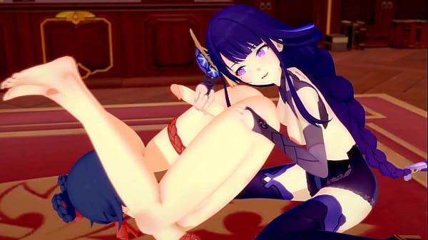 Genshin Imapct – Raiden Shogun gets creampied by Xiangling